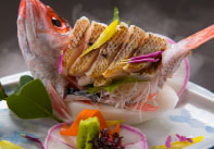 ノドグロ炙り＋舟盛り会席