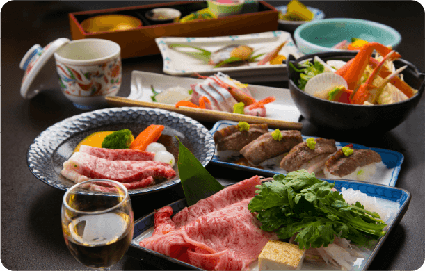 新鮮な海の幸を中心とした料理が自慢